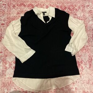 Forever 21 Monochrome Layered Top